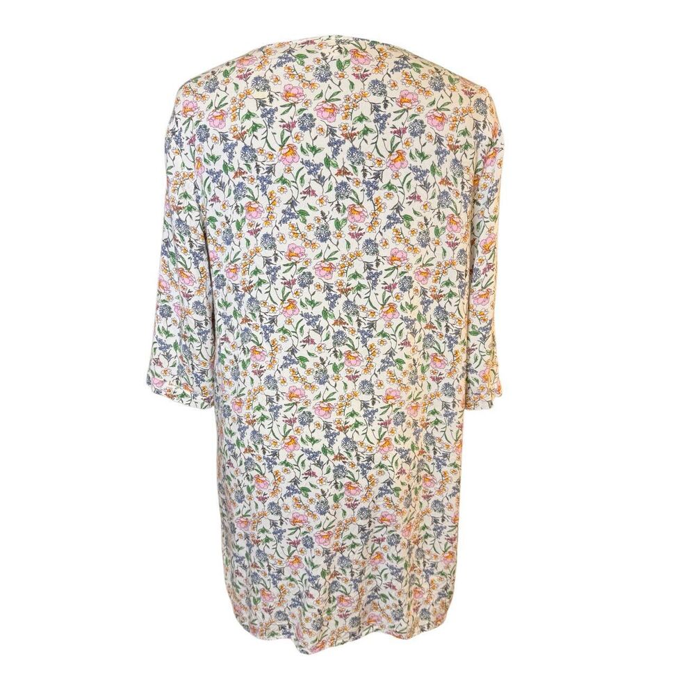 H&M Floral Print Flowy Dress with 3/4 Sleeves Midi Length Sz. 12 - Picture 7 of 10